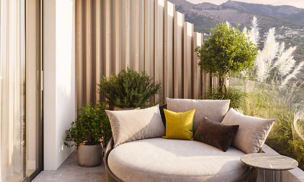 Modernistische, off-plan appartementen met fenomenaal zeezicht te koop in Mijas, Costa del Sol 780067