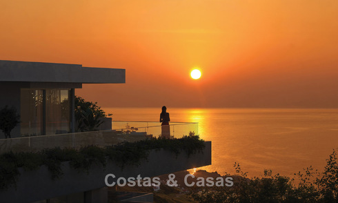 Modernistische, off-plan appartementen met fenomenaal zeezicht te koop in Mijas, Costa del Sol 780072