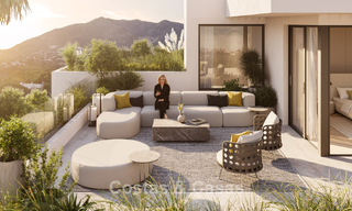 Modernistische, off-plan appartementen met fenomenaal zeezicht te koop in Mijas, Costa del Sol 780080 