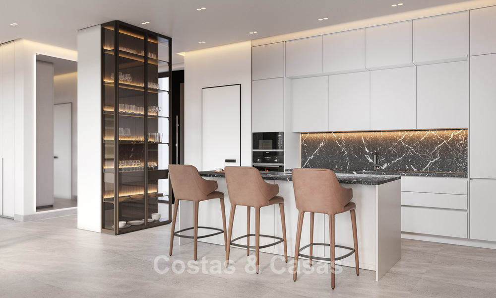 Luxueuze, moderne, off-plan villa’s met onbelemmerd zeezicht te koop in Mijas, Costa del Sol 780083