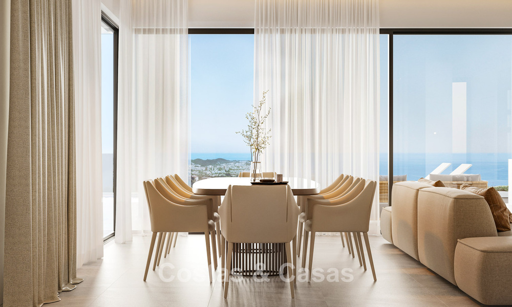 Luxueuze, moderne, off-plan villa’s met onbelemmerd zeezicht te koop in Mijas, Costa del Sol 780101