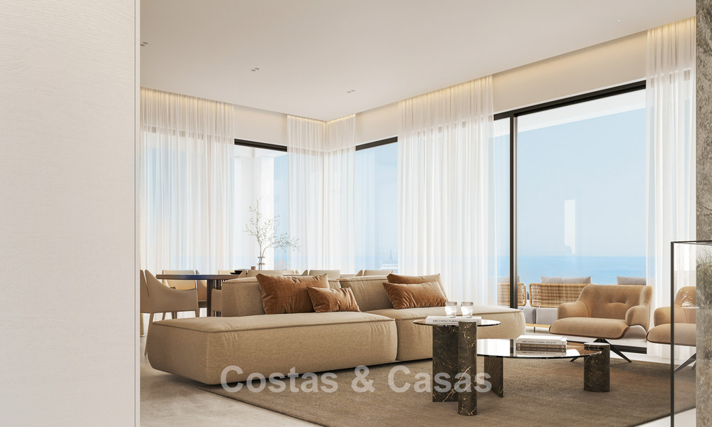 Luxueuze, moderne, off-plan villa’s met onbelemmerd zeezicht te koop in Mijas, Costa del Sol 780102