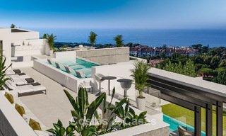 2 gesofisticeerde nieuwbouwvilla’s met zeezicht te koop dicht bij alle voorzieningen op de befaamde Golden Mile van Marbella 780245 