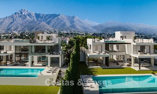 2 gesofisticeerde nieuwbouwvilla’s met zeezicht te koop dicht bij alle voorzieningen op de befaamde Golden Mile van Marbella 780256 