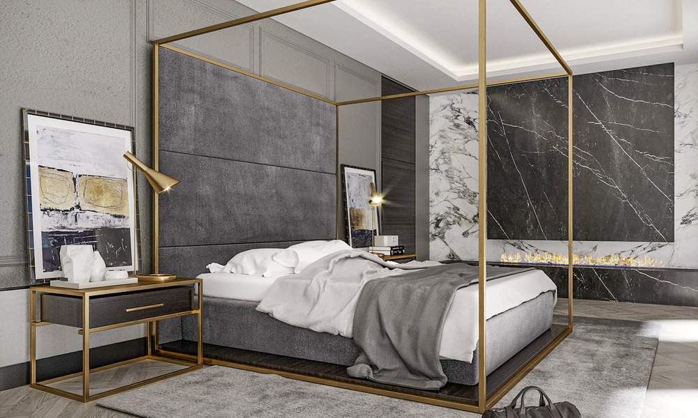 Exclusieve luxevilla met een klasssieke, eigentijdse-Andalusische architectuur te koop in een beveiligde gemeenschap in Benahavis - Marbella 780377