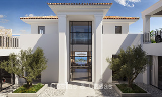 Exclusieve luxevilla met een klasssieke, eigentijdse-Andalusische architectuur te koop in een beveiligde gemeenschap in Benahavis - Marbella 780386 