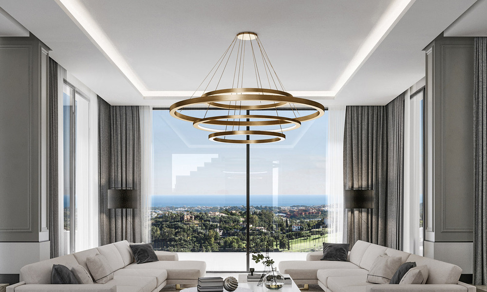 Exclusieve luxevilla met een klasssieke, eigentijdse-Andalusische architectuur te koop in een beveiligde gemeenschap in Benahavis - Marbella 780390