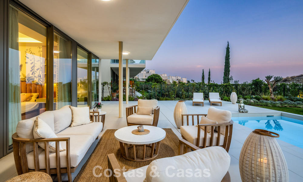 Nieuw, modern, luxe appartement te koop met een grote privétuin en -zwembad i/e high-end lifestyle resort in Benalmadena, Costa del Sol 780576