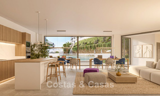 Off-plan, eerstelijnsgolf appartementen met zeezicht te koop in een luxe resort in Mijas, Costa del Sol 780595 
