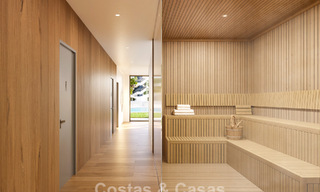 Off-plan, eerstelijnsgolf appartementen met zeezicht te koop in een luxe resort in Mijas, Costa del Sol 780596 