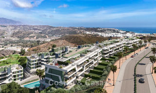 Off-plan, eerstelijnsgolf appartementen met zeezicht te koop in een luxe resort in Mijas, Costa del Sol 780598 