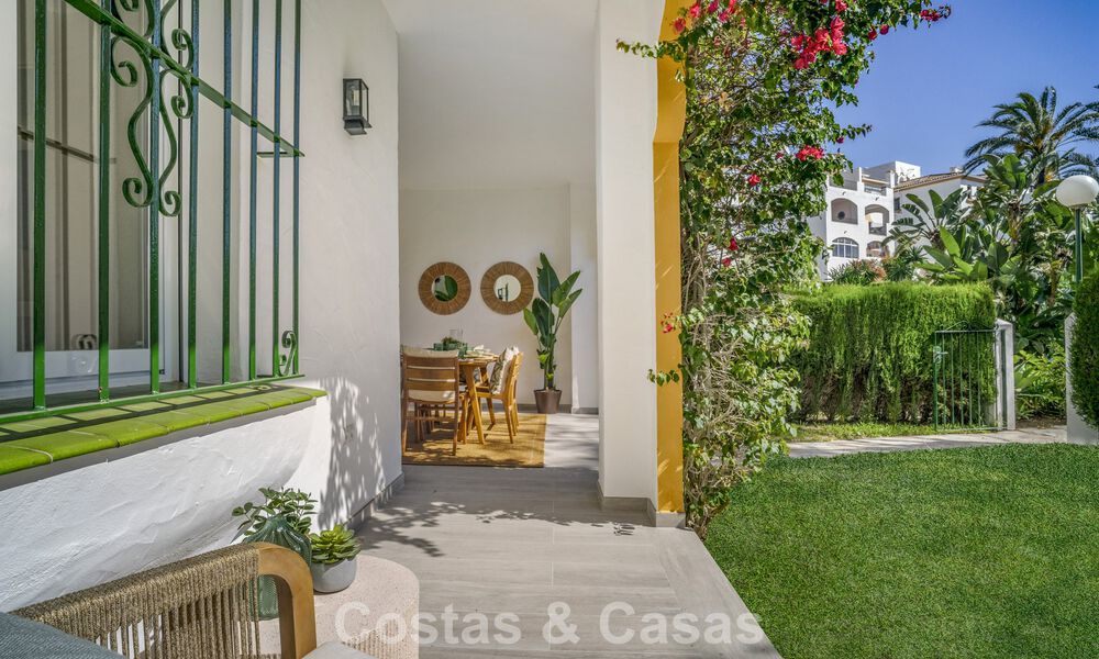 Gerenoveerd 3-slaapkamer tuinappartement op loopafstand van Puerto Banus in Nueva Andalucia, Marbella 780665