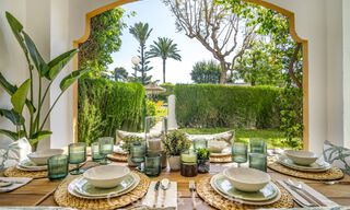 Gerenoveerd 3-slaapkamer tuinappartement op loopafstand van Puerto Banus in Nueva Andalucia, Marbella 780666 