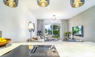 Gerenoveerd 3-slaapkamer tuinappartement op loopafstand van Puerto Banus in Nueva Andalucia, Marbella 780675 