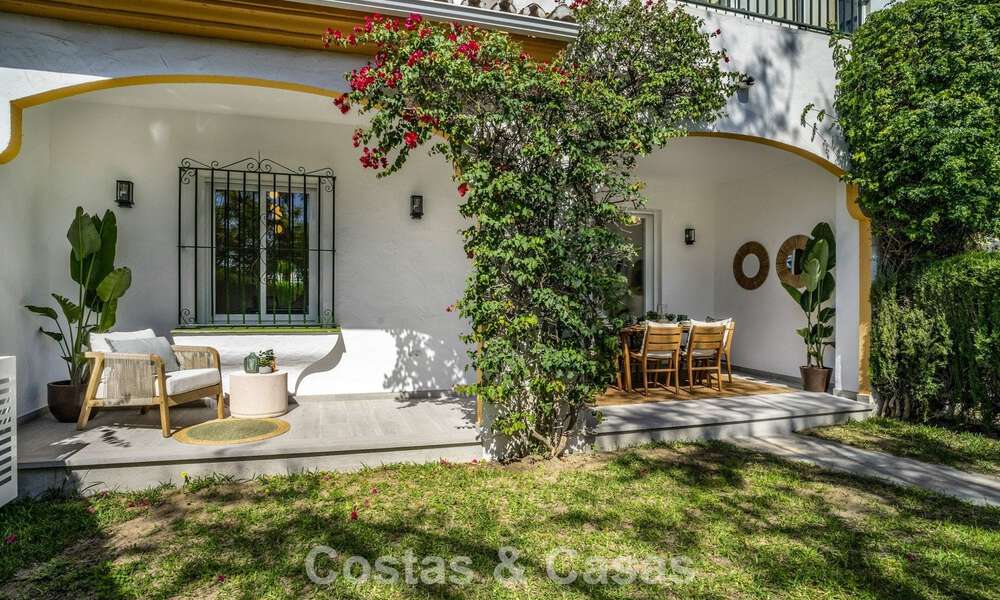 Gerenoveerd 3-slaapkamer tuinappartement op loopafstand van Puerto Banus in Nueva Andalucia, Marbella 780684