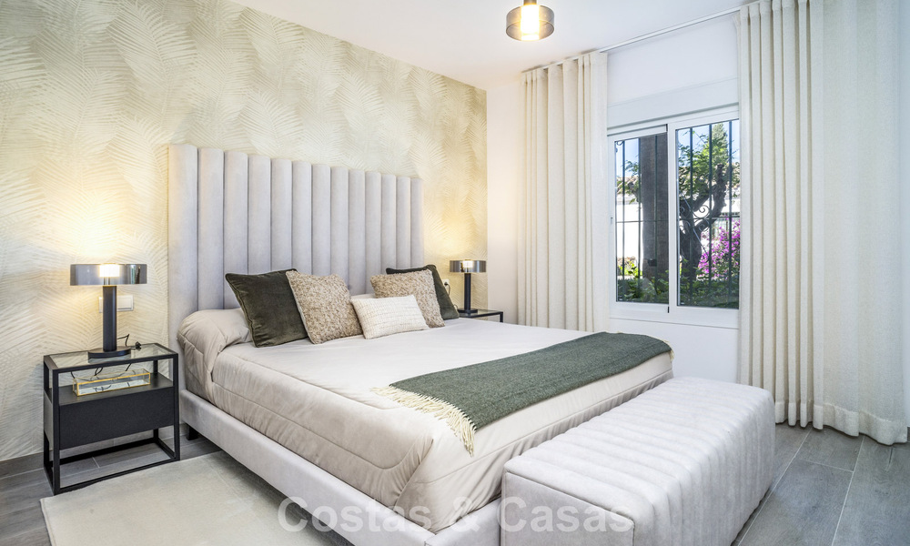 Gerenoveerd 3-slaapkamer tuinappartement op loopafstand van Puerto Banus in Nueva Andalucia, Marbella 780693
