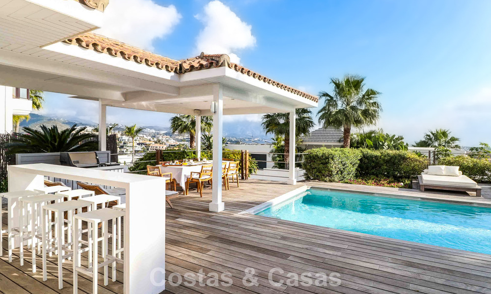 Instapklare, mediterrane gelijkvloerse villa te koop, in een golfomgeving van Benahavis - Marbella 780810