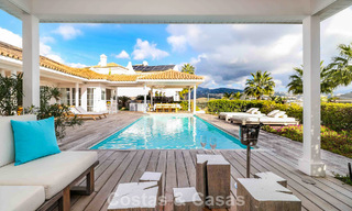 Instapklare, mediterrane gelijkvloerse villa te koop, in een golfomgeving van Benahavis - Marbella 780826 