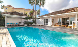 Instapklare, mediterrane gelijkvloerse villa te koop, in een golfomgeving van Benahavis - Marbella 780830 