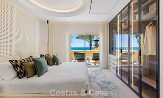 Luxueus 3-slaapkamer eerstelijnsstrand appartement met frontaal zeezicht te koop ten oosten van Marbella centrum 780917 