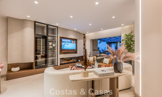Luxueus 3-slaapkamer eerstelijnsstrand appartement met frontaal zeezicht te koop ten oosten van Marbella centrum 781010 