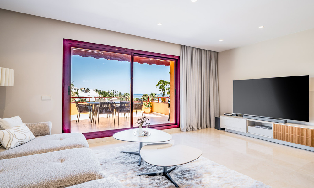 Appartementen met zeezicht te koop in een strandcomplex op wandelafstand van Estepona centrum 805609