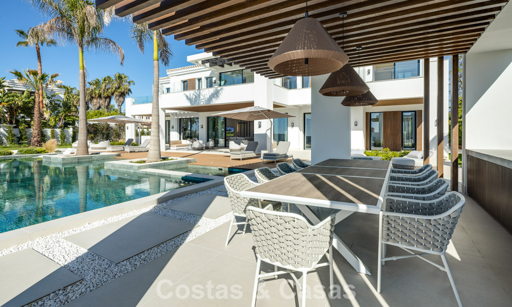 Exclusieve luxevilla met een moderne-Andalusische architectuur te koop met panoramisch zeezicht in Marbella - Benahavis 781200