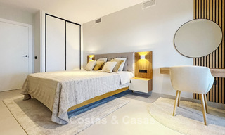 Gelijkvloerse luxevilla met zeezicht te koop nabij het strand en golfbaan van Mijas Costa, Costa del Sol 781246 