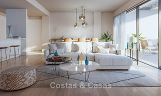 Nieuwe appartementen met zeezicht te koop op een steenworp van de golfbaan in La Cala de Mijas, Costa del Sol 781161 