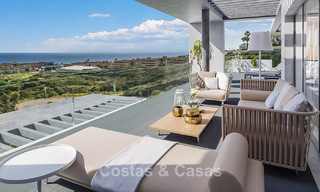 Nieuwe appartementen met zeezicht te koop op een steenworp van de golfbaan in La Cala de Mijas, Costa del Sol 781162 