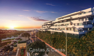 Nieuwe appartementen met zeezicht te koop op een steenworp van de golfbaan in La Cala de Mijas, Costa del Sol 781166 