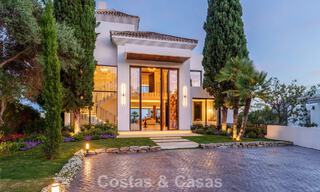 Instapklare, geavanceerde luxevilla te koop eerstelijnsgolf in Nueva Andalucia’s golfvallei, Marbella 781687 