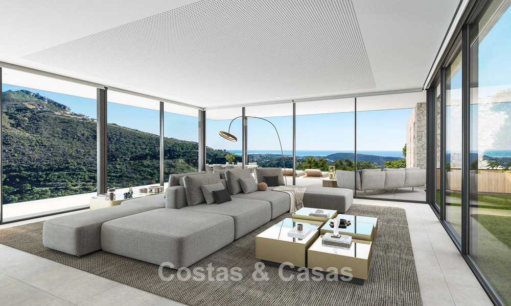 State-of-the-art designvilla van topklasse met vrij zeezicht te koop in de heuvels van Marbella - Benahavis 781712