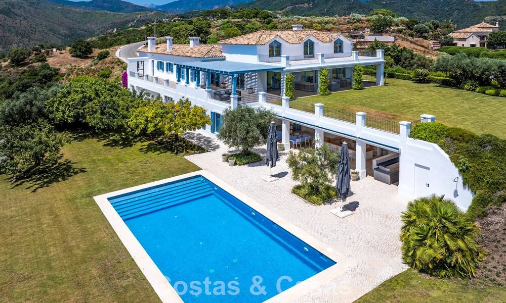 Prachtig Mediterraan landhuis met adembenemend zeezicht te koop in Benahavis - Marbella 781832