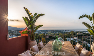Instapklaar duplex penthouse, modern gerenoveerd, met formidabel zeezicht te koop in Marbella - Benahavis 782393 