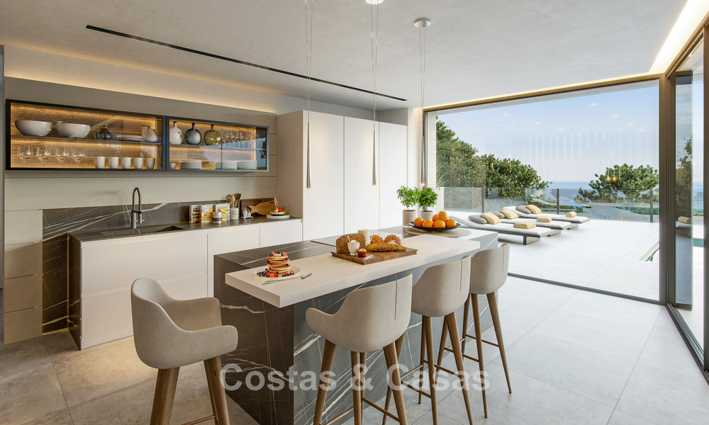 High-end nieuwbouwvilla met zeezicht te koop in een groene enclave ten oosten van Malaga centrum 782543