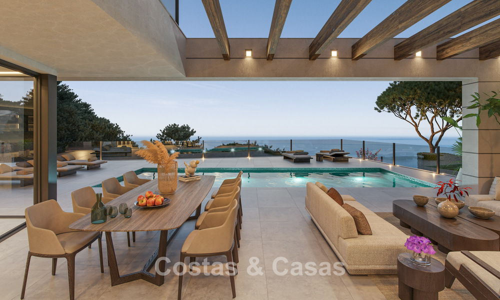 High-end nieuwbouwvilla met zeezicht te koop in een groene enclave ten oosten van Malaga centrum 782545