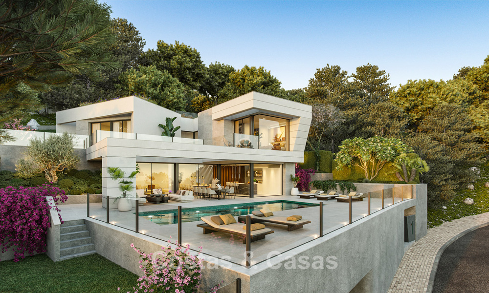 High-end nieuwbouwvilla met zeezicht te koop in een groene enclave ten oosten van Malaga centrum 782548