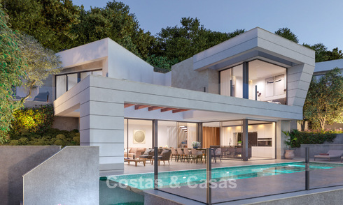 Geavanceerde nieuwbouwvilla met zeezicht te koop in een nieuw, gated community ten oosten van Malaga 782556