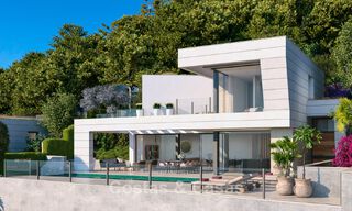 Geavanceerde nieuwbouwvilla met zeezicht te koop in een nieuw, gated community ten oosten van Malaga 782558 