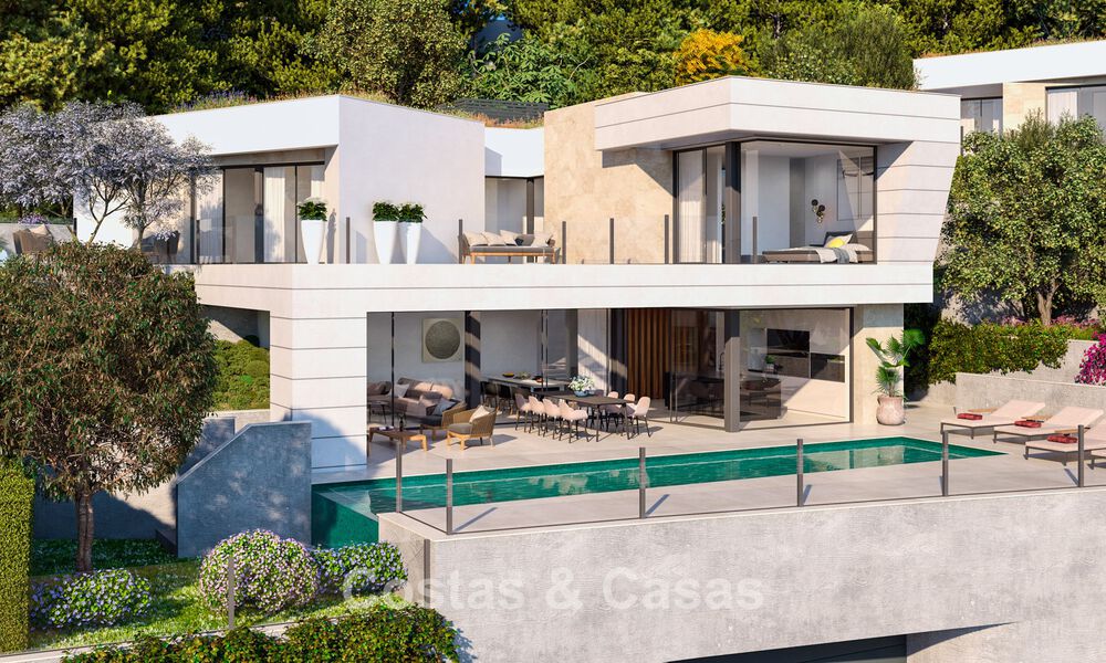 Geavanceerde nieuwbouwvilla met zeezicht te koop in een nieuw, gated community ten oosten van Malaga 782559