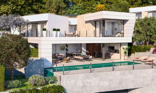Geavanceerde nieuwbouwvilla met zeezicht te koop in een nieuw, gated community ten oosten van Malaga 782559 