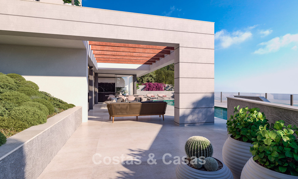 Geavanceerde nieuwbouwvilla met zeezicht te koop in een nieuw, gated community ten oosten van Malaga 782560