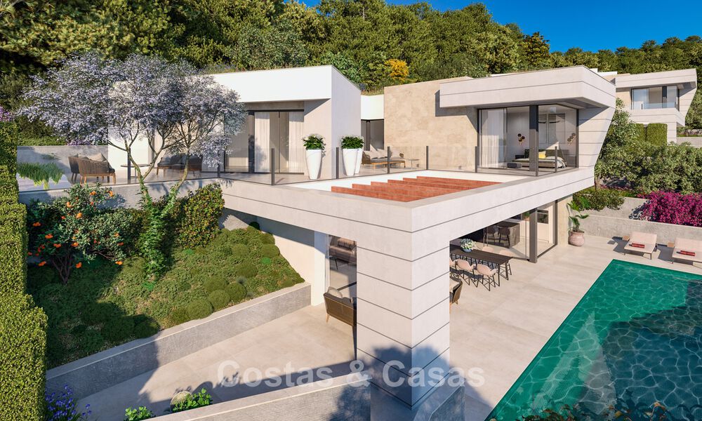 Geavanceerde nieuwbouwvilla met zeezicht te koop in een nieuw, gated community ten oosten van Malaga 782561