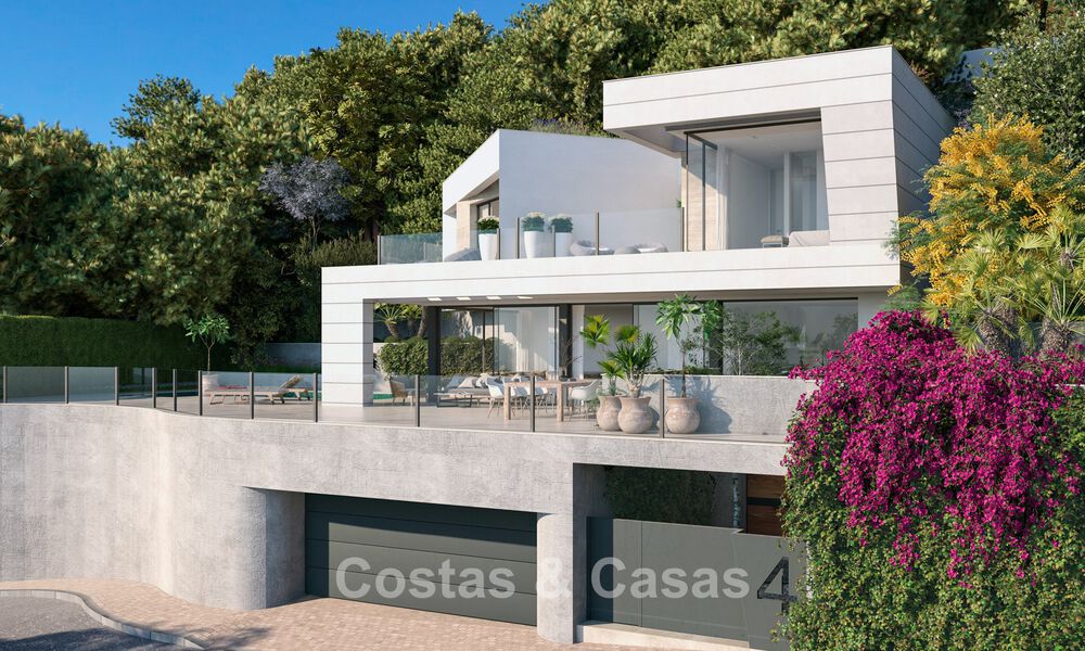 High-end nieuwbouwvilla met zeezicht te koop in een groene omgeving ten oosten van Malaga centrum 782564