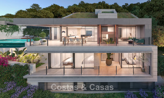 Designgerichte nieuwbouwvilla met zeezicht te koop in een gated villawijk ten oosten van Malaga centrum 782569 