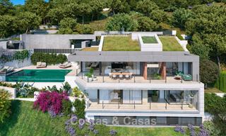 Designgerichte nieuwbouwvilla met zeezicht te koop in een gated villawijk ten oosten van Malaga centrum 782571 