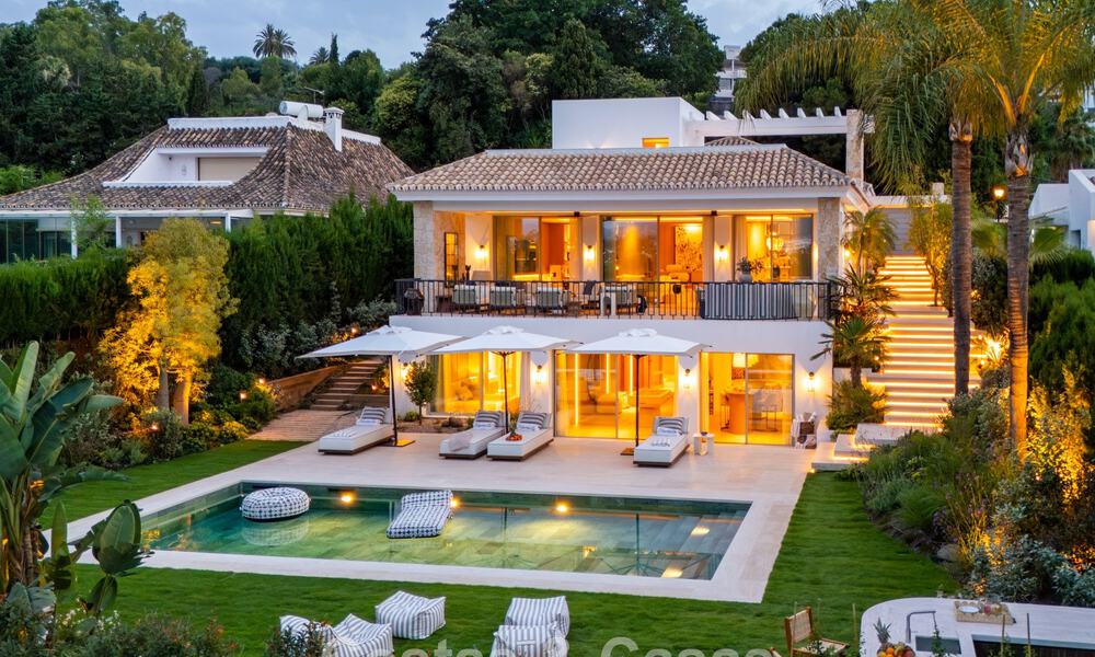 Instapklare, stijlvol gerenoveerde luxevilla te koop in het hart van Nueva Andalucia’s golfvallei, Marbella 783157