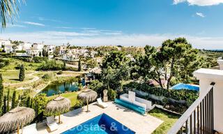 Instapklare, mediterrane familievilla te koop in een gated golfresort op de New Golden Mile tussen Marbella en Estepona 782147 
