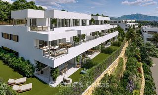 Nieuw project met hedendaagse luxe appartementen te koop op loopafstand van het strand en zeezicht in West Estepona 783263 